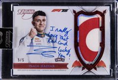 Isack Hadjar record F1 card