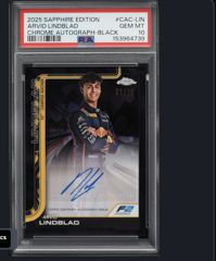 Arvid Lindblad record F1 card