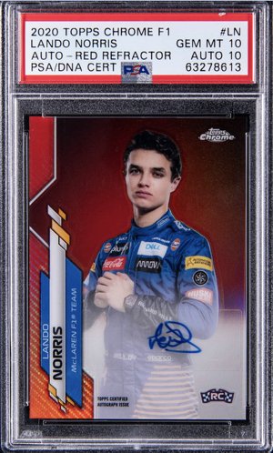 Lando Norris record F1 card